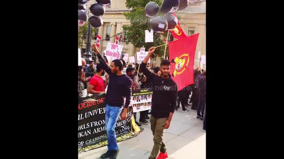 Uk Tamil demonstration .Enforce Disappearances Of Tamils Sri Lanka 30.08.2018