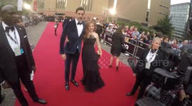 Isla Fisher and Sacha Baron Cohen arrive at 2018 GQ Awards