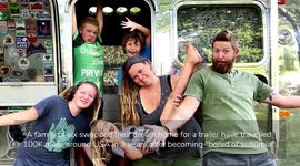 Couple and their kids have travelled more than 100,000 miles in a trailer on three-year US roadtrip
