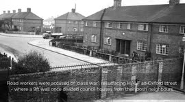 Council accused of reigniting a ‘class war’ after resurfacing the posh end of a street - to the spot where a wall once divided council houses from rich neighbours