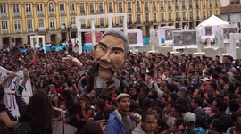 Protest for the murder of social leaders