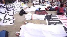 Protest for the murder of social leaders