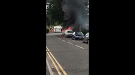 Van fire in Redhill on 11/08. Potential arson?