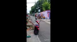 Just happened Minor accident with monkey and boy