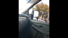 Scaring girlfriend with train horns