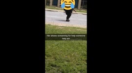 Screaming feet calling for help