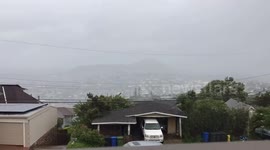 Time lapse shows Tropical Storm Olivia rolling through Oahu