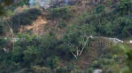 Gaur Grassing inside Forest Fire Kalhatty MTR