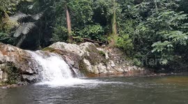Beautiful waterfall ( view 5 ) of Lata Kekabu, Perak, Malaysia