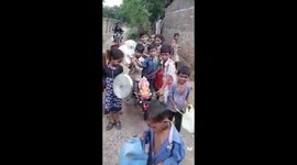 Kids playing band at Ganesh Chaturthi