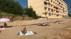 Super high dive in 20 centimeters of water