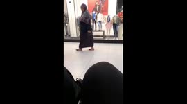 Mad lady looking at me