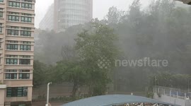 Typhoon Mangkhut batters Hong Kong