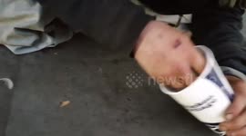 A homeless beggar at Holborn