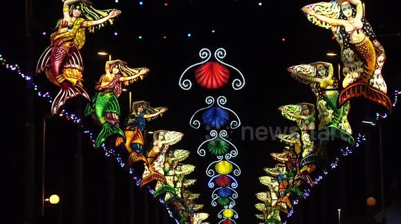 Famous illuminations light up Blackpool