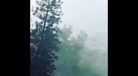 Typhoon Mangkhut: Huge gusts of winds hit Hong Kong's Stubbs Road