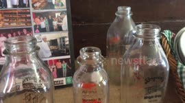 Old milk bottles