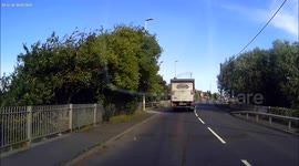 Truck driver fails to look in mirrors before manoeuvring