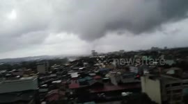 Tornado seen in Philippines ahead of Typhoon Mangkhut devastation