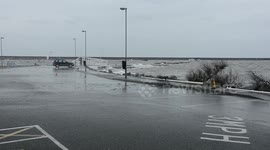 Storm Emma batters Holyhead Marina (2)