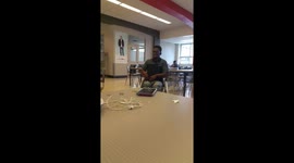 Montreal student does handstand push-ups with his wheelchair