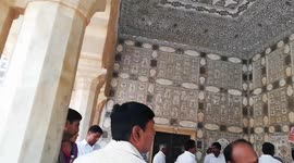 The beautiful sheesh mahal of Amer Fort, rajasthan