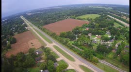 Drone footage of Highway 1 North Alexandria, LA  1-49 AND REDRIVER