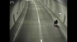 Pensioner arrested after riding mobility scooter through tunnel