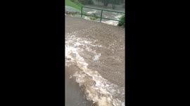 Flash floods reported as heavy rain pounds East Coast