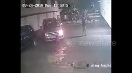 Miraculous escape for child run over by car and unharmed in Mumbai