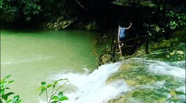 Beautiful falls Jump