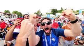 FRANCE VS URUGUAY HIGHLIGHTS | WORLD CUP 2018 | FANS REACTION