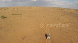 Botswana, Kgalagadi drone video
