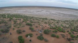 Mabuasehube, Botswana from above