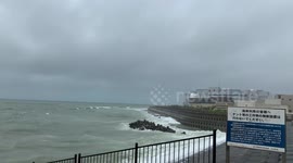 Typhoon Trami hits Okinawa, Japan