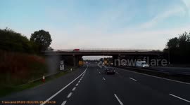 Motorist refuses to pull over despite driving on just three wheels