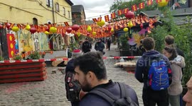 Danish Cops raiding Christiania