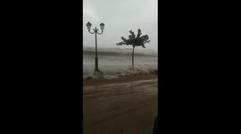 Rare hurricane or as hit Greece