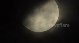 Black Cloud Cover The Glowing Moon