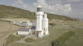 Drone footage of Lighthouse