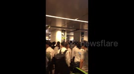 Train services affected, stations packed in aftermath of Typhoon Trami