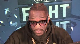 Deontay Wilder mocks Anthony Joshua by copying his English accent