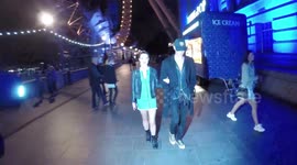 Tina Stinnes Arrives At the London Dungeon Halloween 