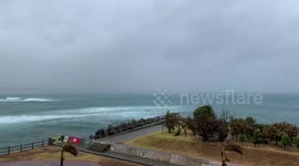 Typhoon Kong-Rey started now pummelling Okinawa, Japan