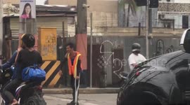 Disabled homeless man is a 'local hero' who helps to direct traffic