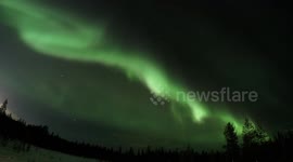 Northern Lights Timelapse, New Year's Eve in Lapland