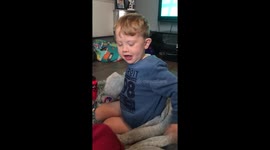 Asking a 3 year old what animals meat comes from.