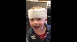 When toddlers find 'large plasters' in nanny's handbag