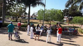 A Capoeira Performance In A Park, Brazil