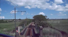 On the Seaton Tramway from Seaton to Colyton Station